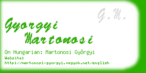 gyorgyi martonosi business card